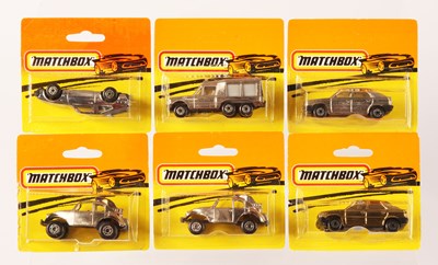 Lot 279 - Matchbox Superfast Group of 6 x CHROME & GOLD PLATED MADE IN BULGARIA ISSUES