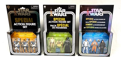Lot 27 - Hasbro Star Wars Special Action Figure 3 3/4" figure sets x 3 MISP