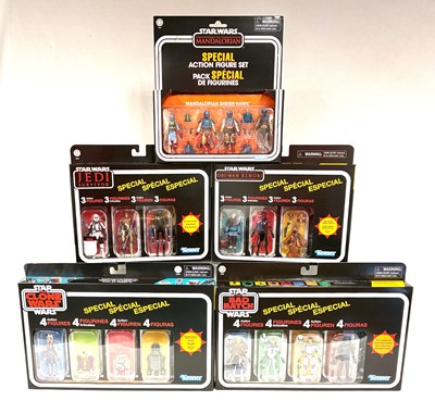Lot 29 - Hasbro Star Wars The Vintage Collection Special 3 3/4" figure sets x 5 MISP