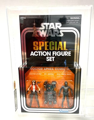 Lot 30 - Hasbro Star Wars Doctor Aphra Comic Special 3 3/4" 3 figure set UKG 95% Gold
