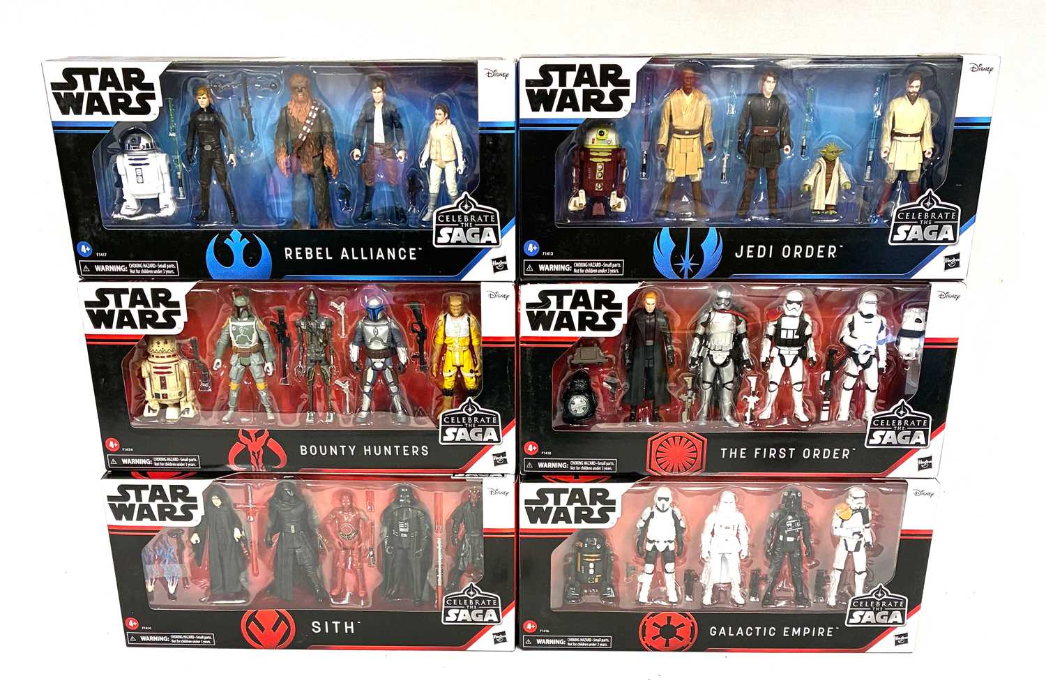 Lot 32 - Hasbro Star Wars Celebrate The Saga 3 3/4" figure packs x 6
