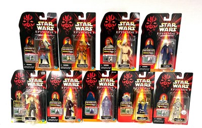 Lot 34 - Hasbro Star Wars Episode 1 3 3/4" figures x 9 MISP