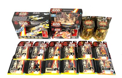 Lot 36 - Hasbro Star Wars Episode 1 3 3/4" figure 2 packs, creatures & vehicles x 17 MISP