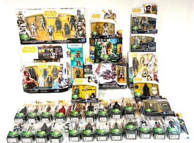 Lot 45 - Hasbro Star Wars Solo Force Link 2.0 3 3/4" figures, vehicles & figure packs x 33 MISP
