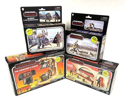 Lot 56 - Hasbro Star Wars Vintage Collection Mandalorian play-sets x 4 MISB