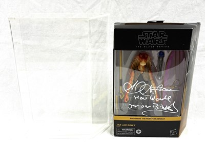 Lot 89 - Hasbro Star Wars Autographed Black Series Jar Jar Binks 6" figure MISP