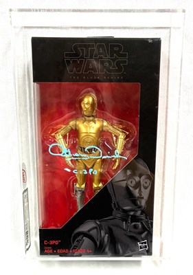 Lot 92 - Hasbro Star Wars Autographed Black Series C-3PO 6" figure Graded UKG 85% MISP