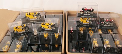 Lot 10 - DeAgostini or similar. Large Group of Ducati Motorcycle Models.