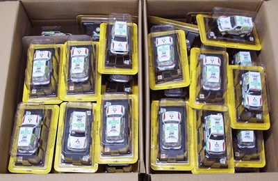 Lot 16 - DelPrado 1/43rd 72x 1998 Paris Dakar Rally Mitsubishi Pajero Evolution