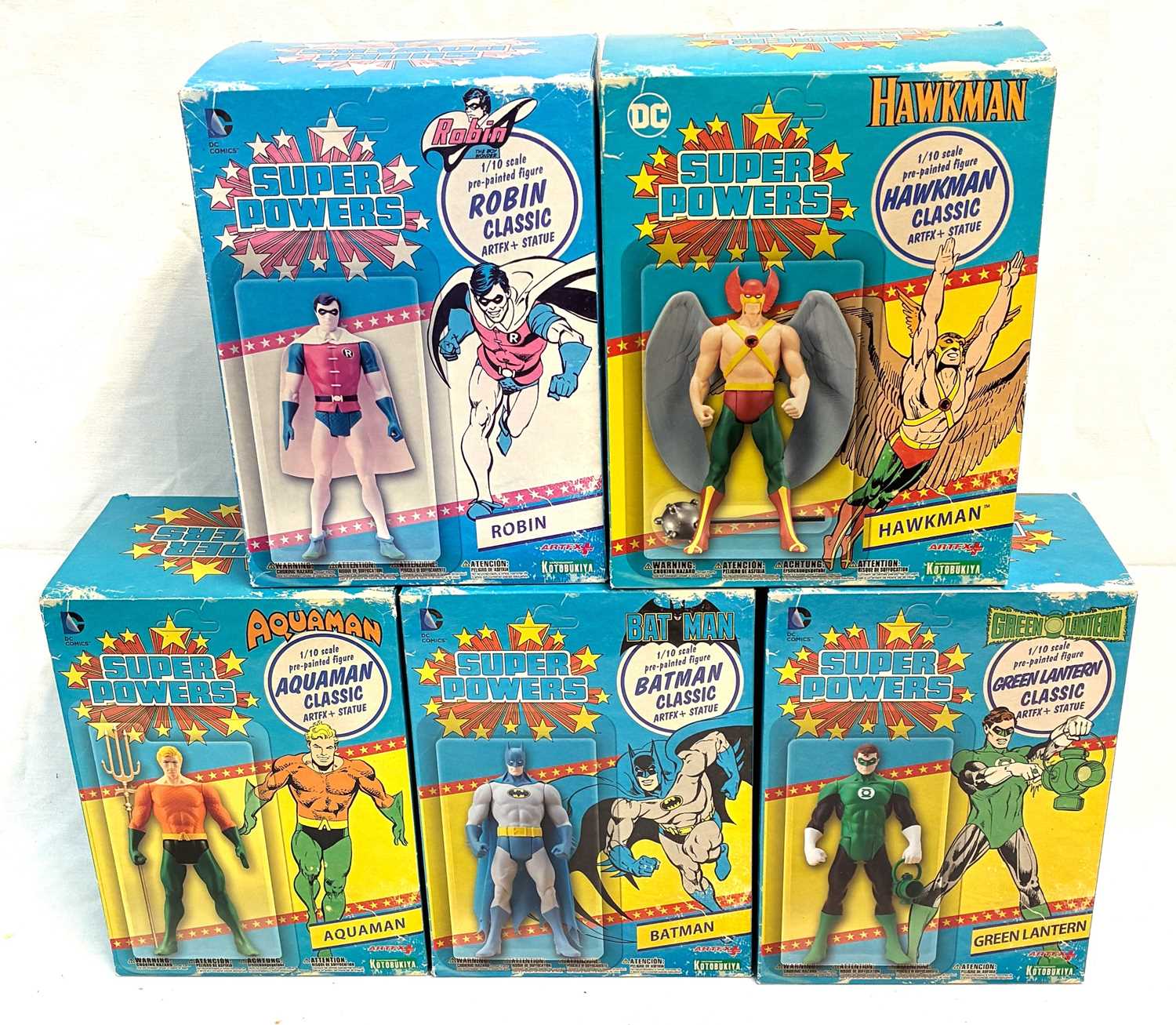 Lot 248 - Kotobukiya ArtFx DC Super Powers figures x 5 MIB