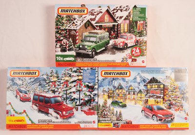 Lot 52 - Matchbox Superfast - Group of 3x Advent Calendar 11x Vehicle Packs.