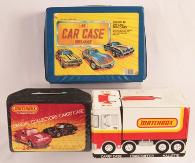 Lot 65 - Matchbox Superfast & Tara Toy - Group of 3x Carry Cases.