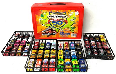 Lot 84 - Matchbox Superfast - Large Group of Loose NASCAR Race Cars.