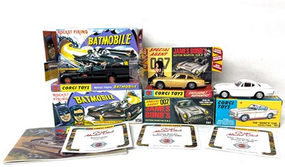 Lot 118 - Hornby - Corgi Toys Group of Re-Issue TV & Film Related Cars.