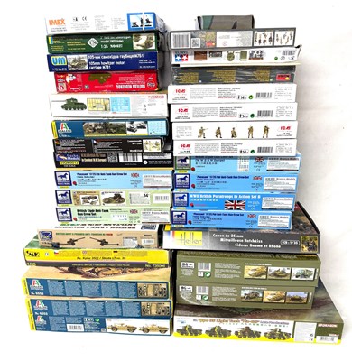 Lot 138 - Italeri, IBG, Dragon & Others Similar 1/35th Scale - Group of Plastic Military Kits & Figure Sets.