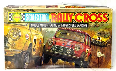 Lot 143 - Scalextric C577 Rally Cross Slot Car Set with Mini Cooper Cars