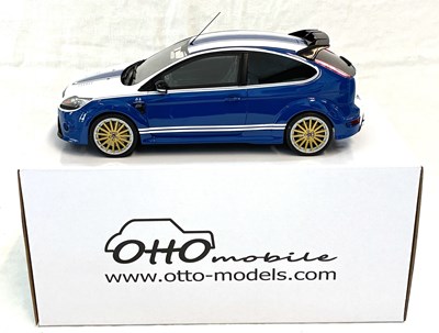 Lot 238 - Otto Mobile 1/18th scale Die-cast Ford Focus RS Le Mans Edition (blue/white) MIP