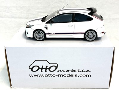Lot 240 - Otto Mobile 1/18th scale Die-cast Ford Focus RS Le Mans Edition (blue/red/white) MIP