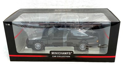 Lot 244 - Minichamps 1/18th scale Die-cast Ford Sierra RS 1988 (black) MIP