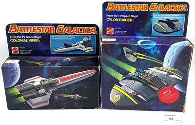 Lot 51 - Mattel vintage Battlestar Galactica vehicles x 2