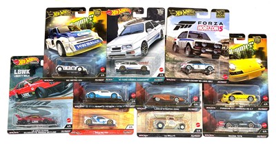 Lot 274 - Hot Wheels Premium Car Culture 1/64 Scale Die-cast Cars MISP x 10