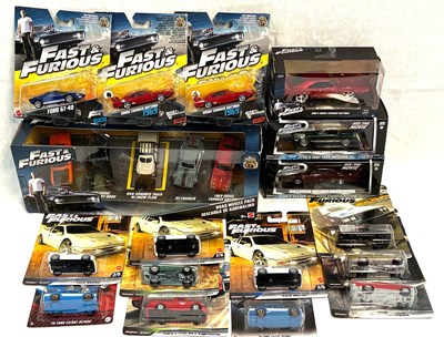 Lot 283 - Fast & Furious Die-cast vehicles & vehicle packs x 17 MISP