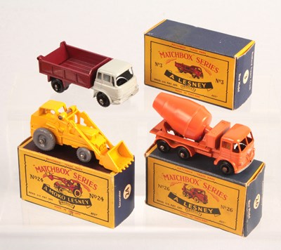 Lot 11 - Matchbox Regular Wheels Group of 3 x Commercial & Construction Vehicles