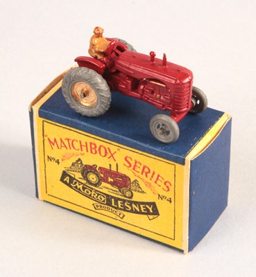 Lot 14 - Matchbox Regular Wheels 4a Massey Harris Tractor - Stannard Code 1 in Type A Moko Script Box.