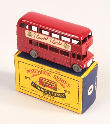 Lot 22 - Matchbox Regular Wheels 5c London Routemaster Bus "Player's Please" - Stannard Code 1
