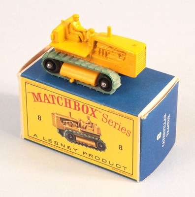 Lot 35 - Matchbox Regular Wheels 8c Caterpillar Tractor - Stannard Code 7 with Black Plastic Rollers