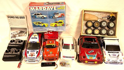 Lot 295 - Selection of Remote Control Cars, Remote Units and Spares