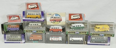 Lot 317 - Volkswagen Die-cast Vans x 15 MIB