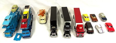 Lot 330 - Large quantity of Die-cast re-painted Cars & other Vehicles including Corgi Detail Ford Capri x 7 on Transporter