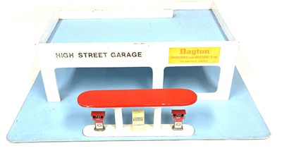 Lot 340 - Wooden Garage & Petrol Station (made by Sawyer Toys Leeds)