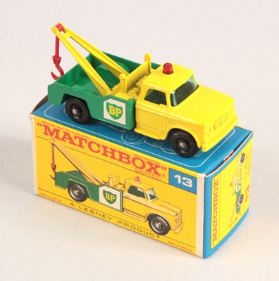 Lot 58 - Matchbox Regular Wheels 13d Dodge Kew Fargo BP Wreck Truck - Stannard Code 5