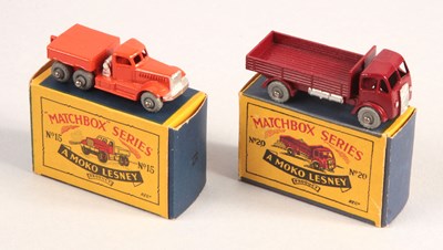 Lot 64 - Matchbox Regular Wheels 15a Diamond T Prime Mover + 20a ERF Dropside Lorry