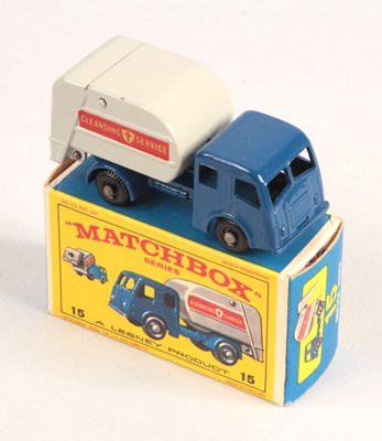 Lot 67 - Matchbox Regular Wheels 15c Dennis Refuse Truck - Stannard Code 9 IN RARE TYPE E3 BOX