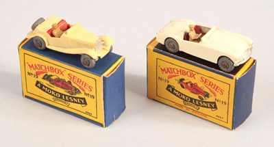 Lot 73 - Matchbox Regular Wheels 19a MG TD + 19b MGA