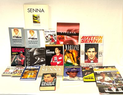 Lot 351 - Selection of Ayrton Senna Motor Racing Books, Calendars, Video's and DVD's