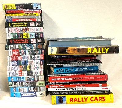 Lot 353 - Large quantity of Touring Car Motor Racing Books, Video's and DVD's