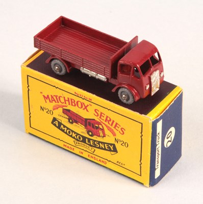 Lot 78 - Matchbox Regular Wheels 20a ERF Dropside Lorry - Stannard Code 6 DARK RED BODY + GPW