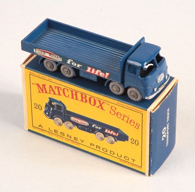 Lot 80 - Matchbox Regular Wheels 20b ERF 68G Dropside Truck - Stannard Code 6 WITH RED DECALS + GPW