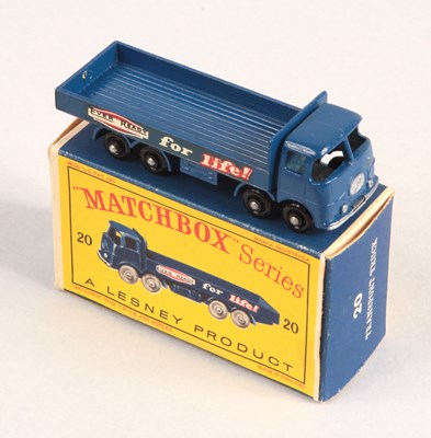Lot 81 - Matchbox Regular Wheels 20b ERF 68G Dropside Truck - Stannard Code 8 WITH RED DECALS + BPW