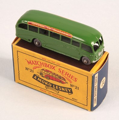 Lot 83 - Matchbox Regular Wheels 21b Bedford Luxury Coach - Stannard Code 3 WITH GPW + CRIMPED AXLES