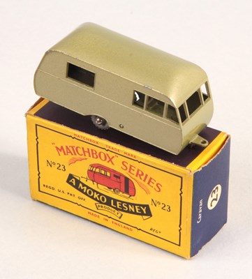 Lot 94 - Matchbox Regular Wheels 23c Bluebird Dauphine Caravan - Stannard Code 1 RARE METALLIC LIME GREEN