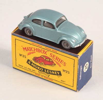 Lot 102 - Matchbox Regular Wheels 25b Volkswagen Beetle WITH RARE MIS-SPELT "VOLKSWAGON" BASE