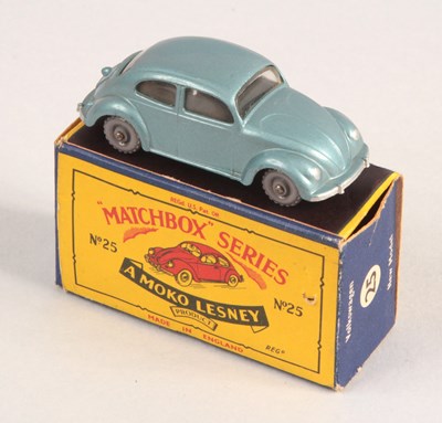 Lot 103 - Matchbox Regular Wheels 25b Volkswagen Beetle - Stannard Code 1 WITH CLEAR WINDOWS + GPW