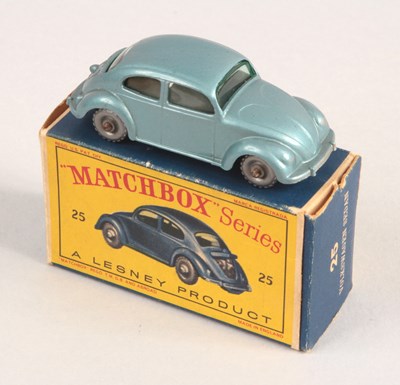 Lot 105 - Matchbox Regular Wheels 25b Volkswagen Beetle - Stannard Code 6 WITH 20-TREAD SPW