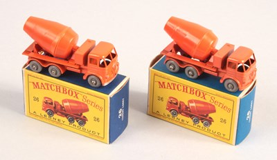 Lot 111 - Matchbox Regular Wheels 2 x 26b Foden Cement Mixer - Stannard Code 3 + Stannard Code 17