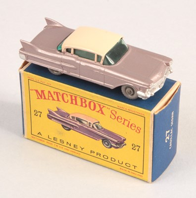Lot 116 - Matchbox Regular Wheels 27c Cadillac Sixty Special - Stannard Code 13 - Black Base + 24-Tread GPW